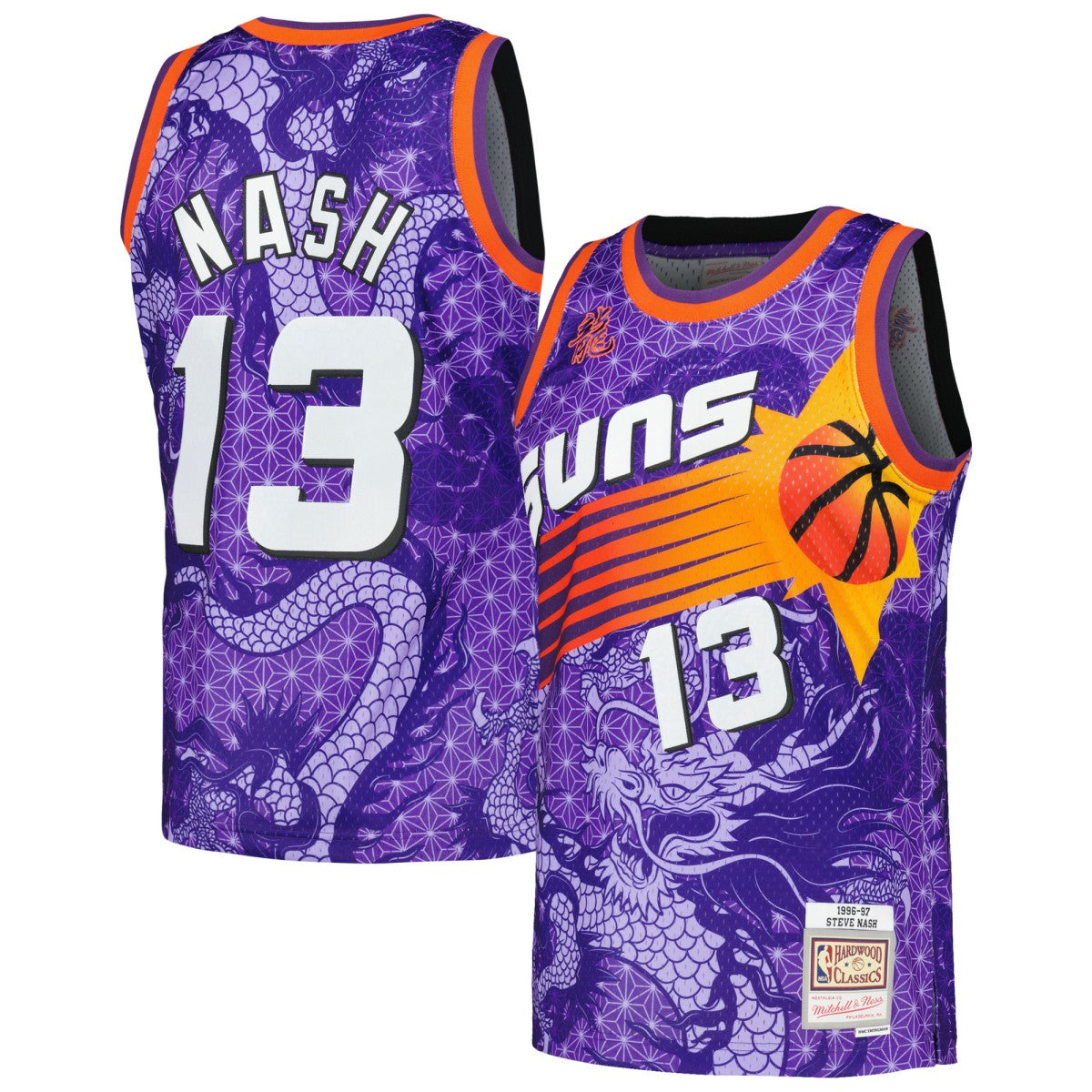 Steve Nash Phoenix Suns 1996/97 Hardwood Classics Asian Heritage 6.0 Swingman Throwback Player Jersey Purple - Mitchell & Ness