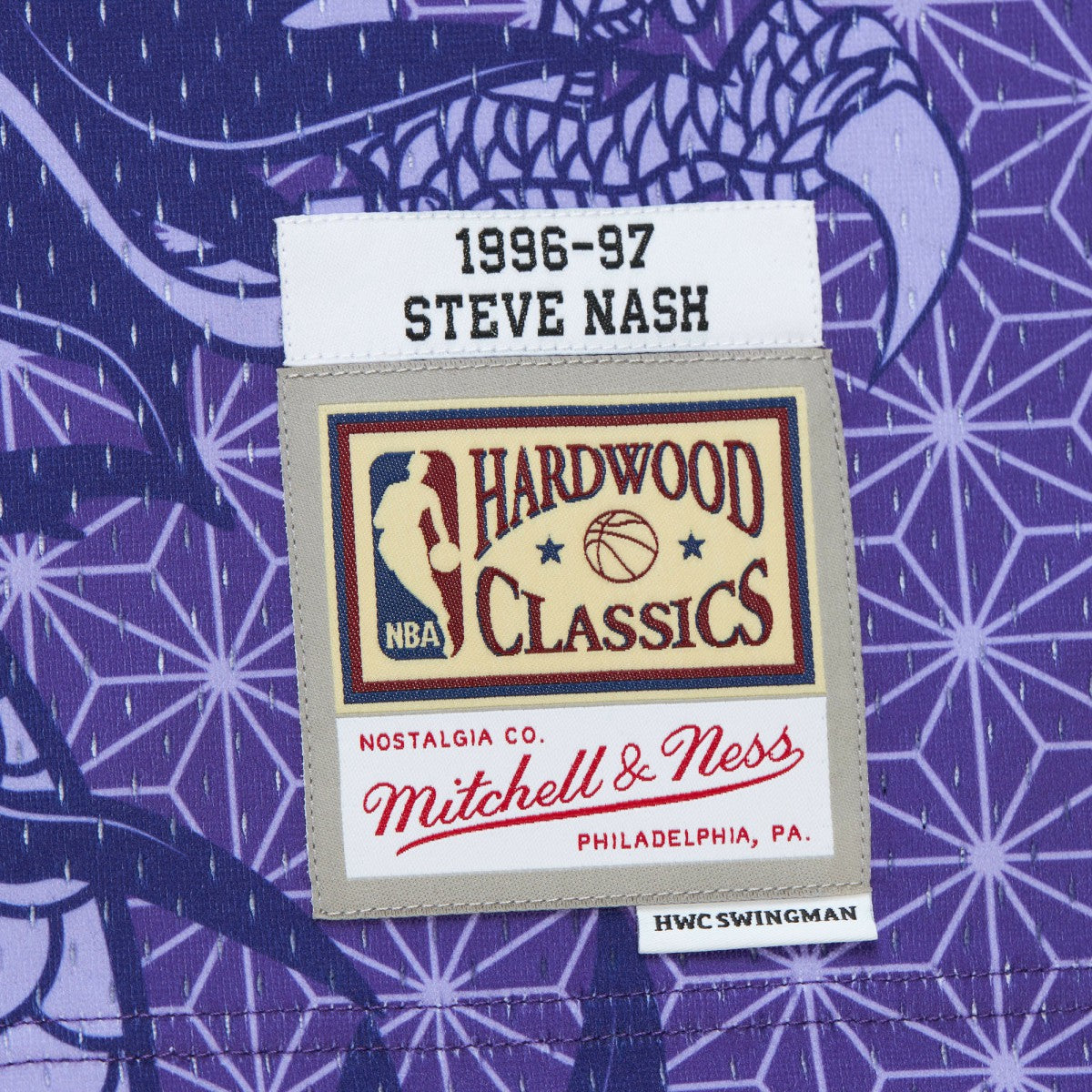 Steve Nash Phoenix Suns 1996/97 Hardwood Classics Asian Heritage 6.0 Swingman Throwback Player Jersey Purple - Mitchell & Ness