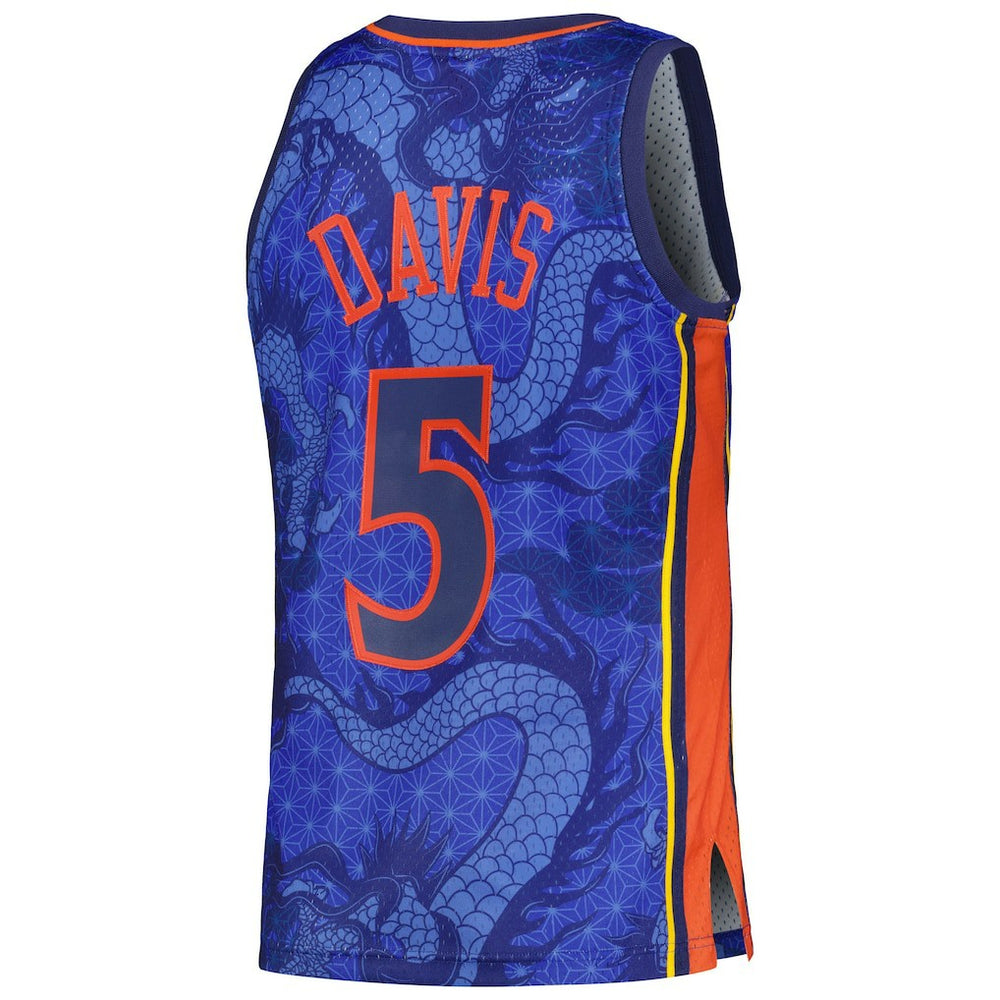 Baron Davis Golden State Warriors 2006/07 Hardwood Classics Asian Heritage 6.0 Swingman Throwback Player Jersey Royal - Mitchell & Ness