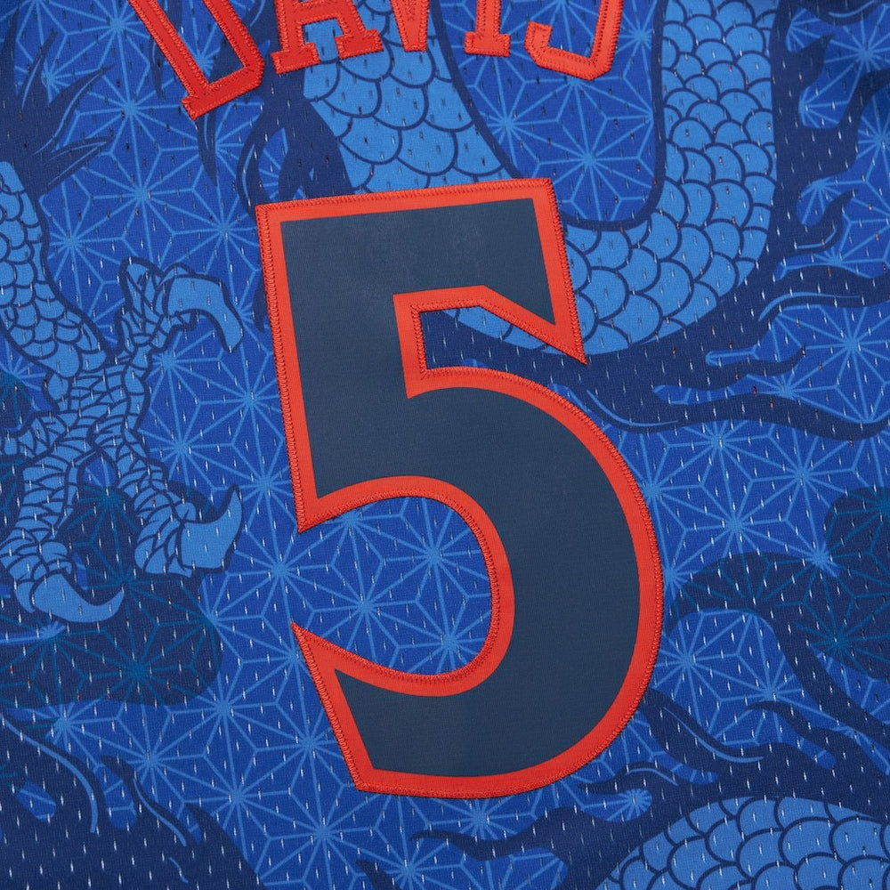 Baron Davis Golden State Warriors 2006/07 Hardwood Classics Asian Heritage 6.0 Swingman Throwback Player Jersey Royal - Mitchell & Ness