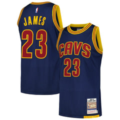 LeBron James Cleveland Cavaliers 2015/16 Hardwood Classics Authentic Jersey Navy - Mitchell & Ness