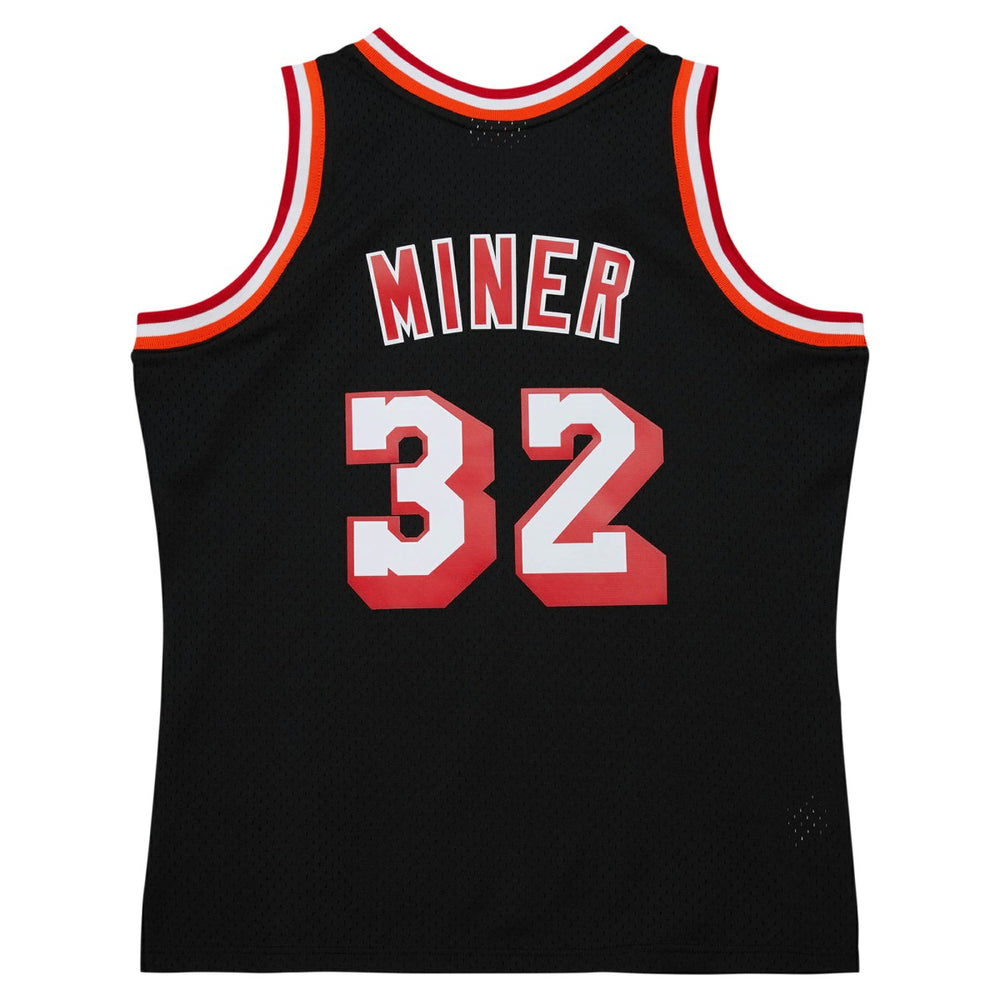 Harold Miner Miami Heat 1992/93 Hardwood Classics Swingman Throwback Jersey Black - Mitchell & Ness