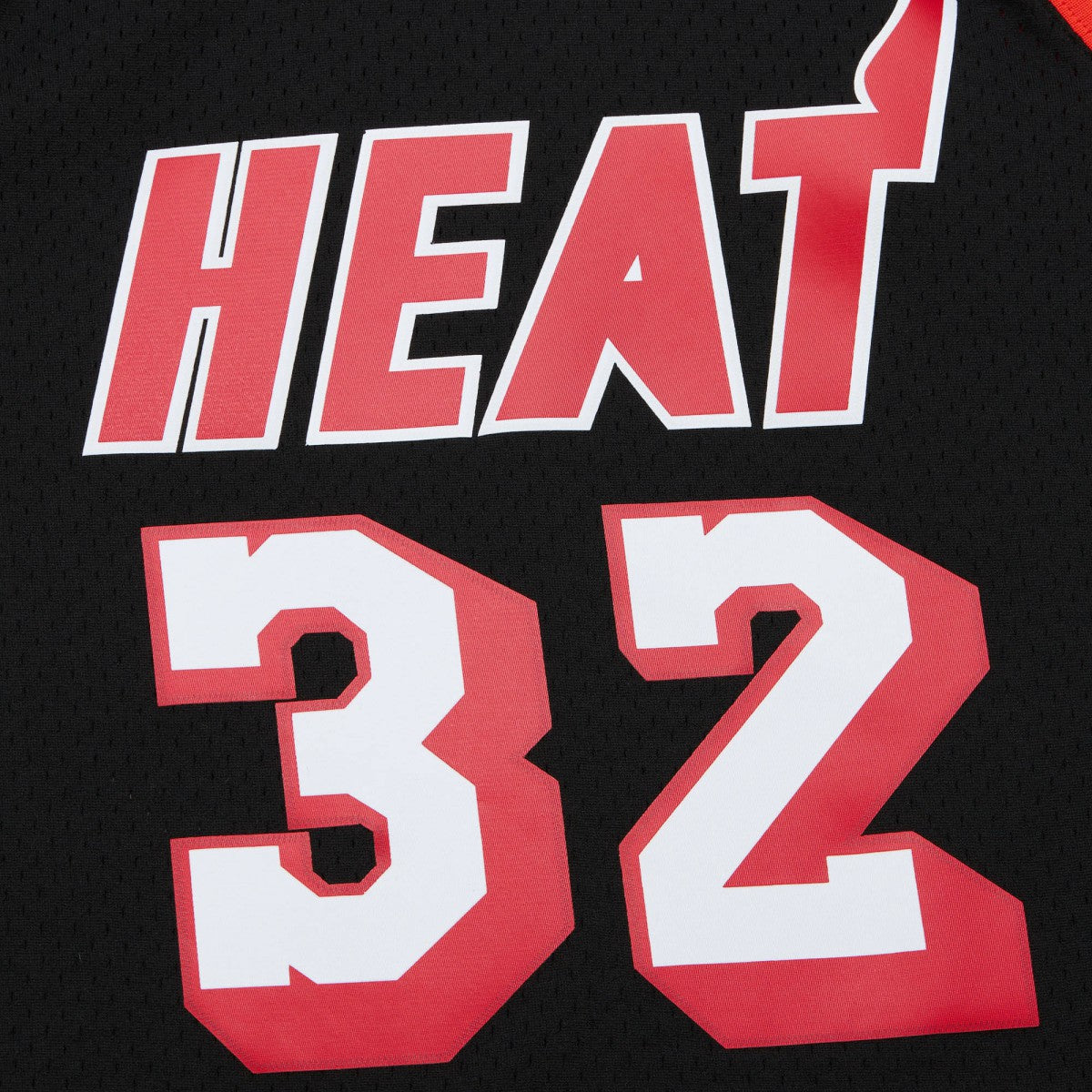 Harold Miner Miami Heat 1992/93 Hardwood Classics Swingman Throwback Jersey Black - Mitchell & Ness