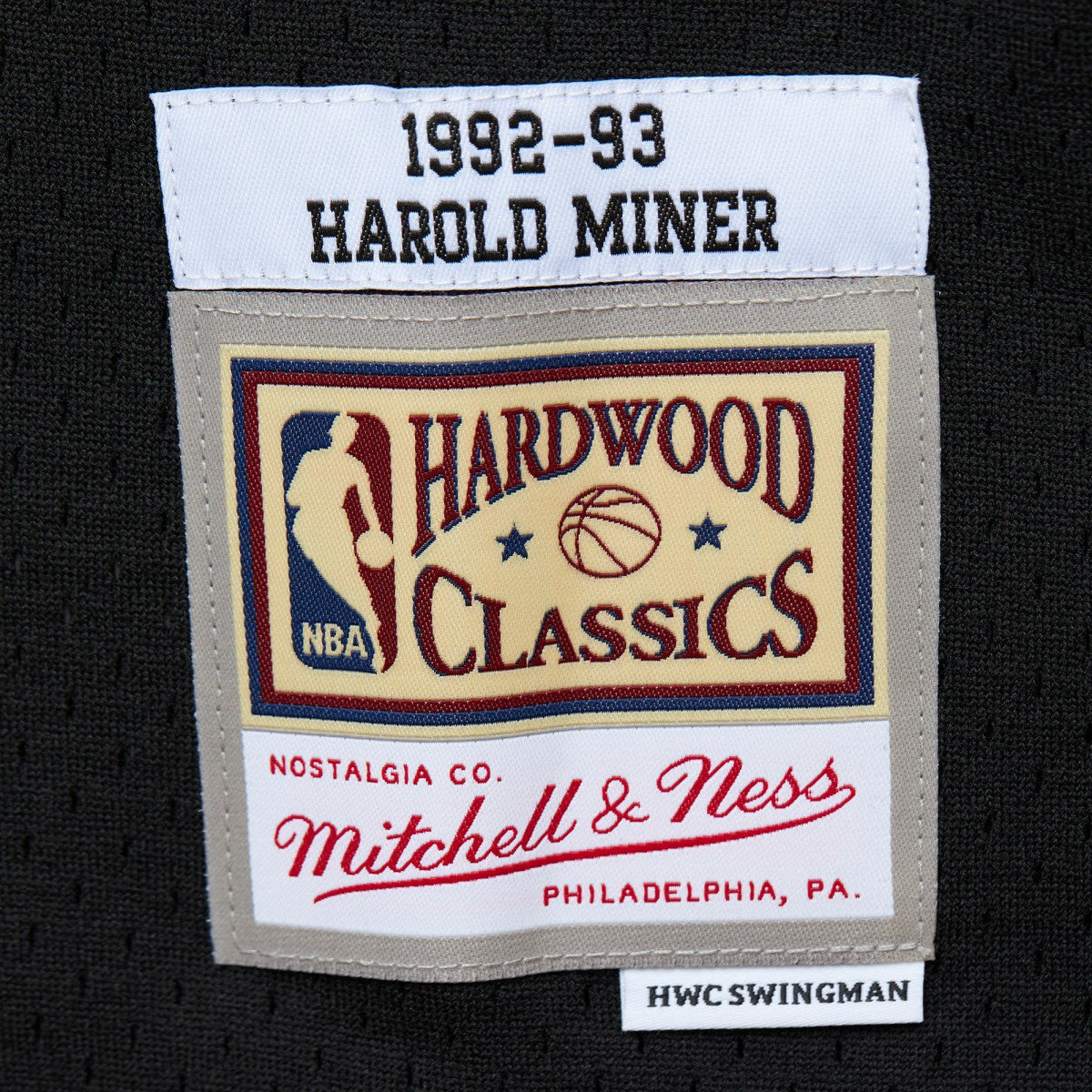 Harold Miner Miami Heat 1992/93 Hardwood Classics Swingman Throwback Jersey Black - Mitchell & Ness