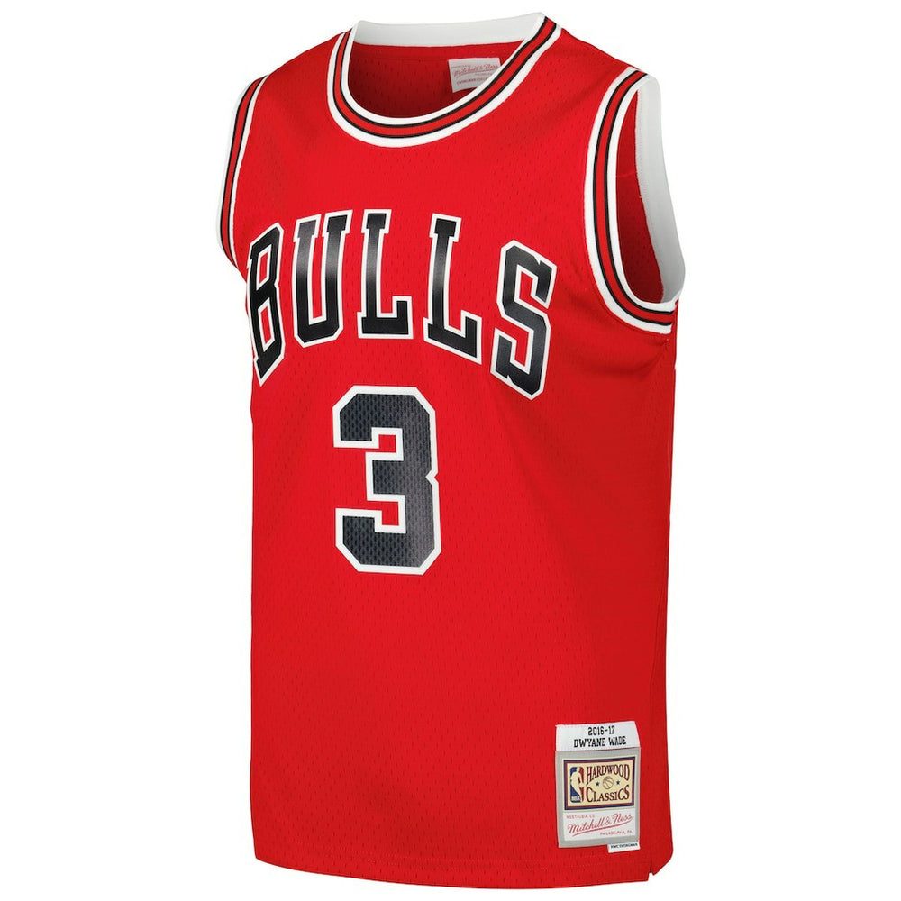 Dwyane Wade Chicago Bulls 2016/17 Hardwood Classics Swingman Jersey Red - Mitchell & Ness