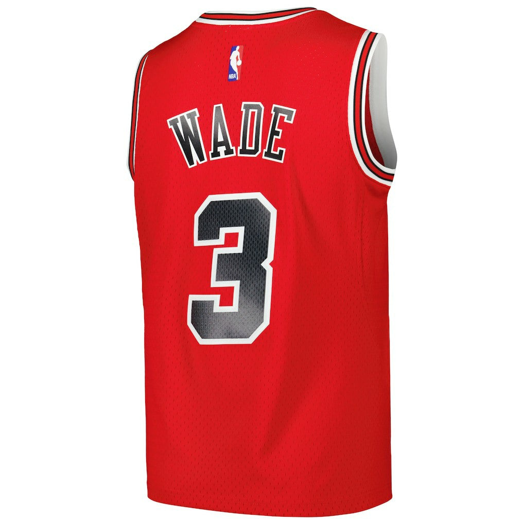 Dwyane Wade Chicago Bulls 2016/17 Hardwood Classics Swingman Jersey Red - Mitchell & Ness
