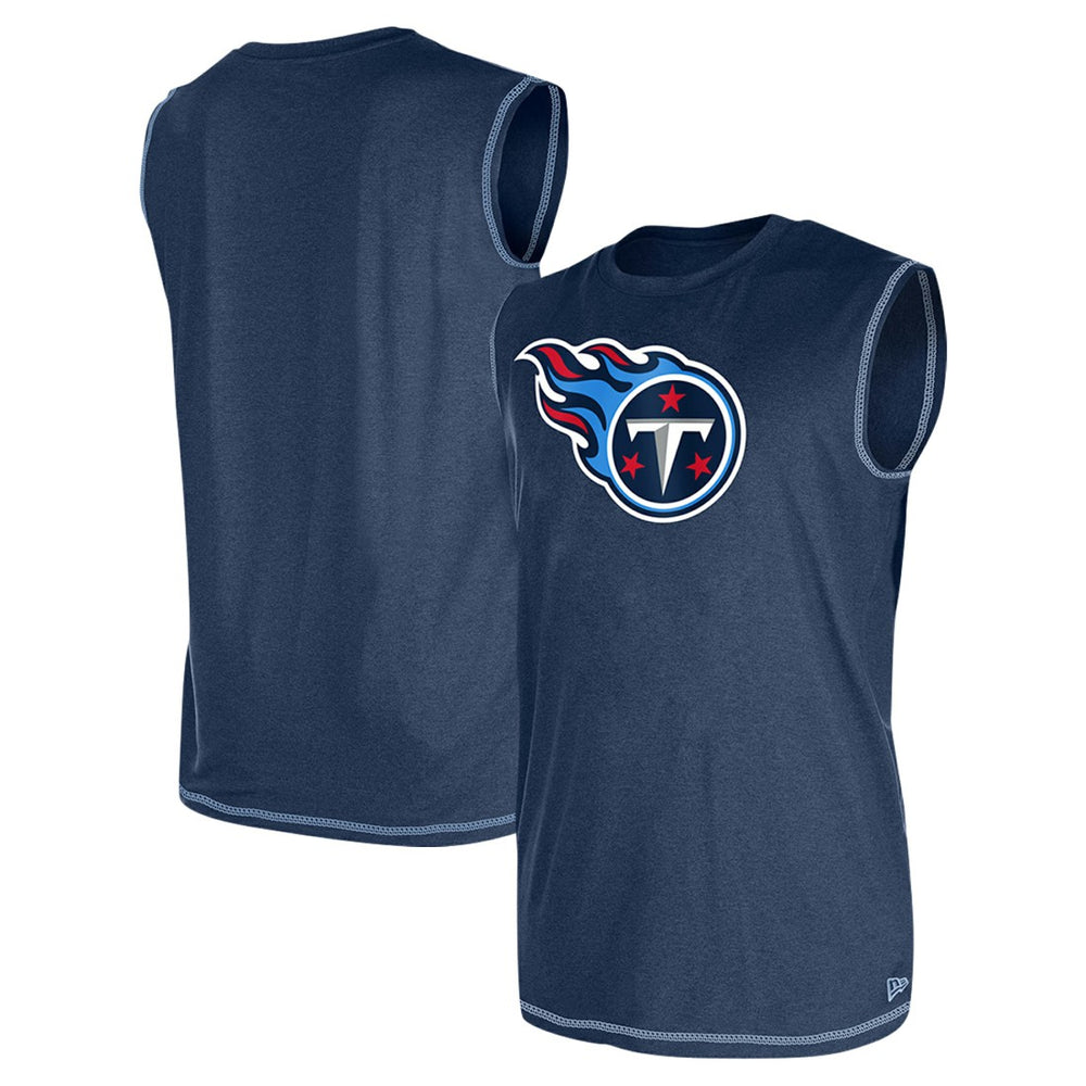Tennessee Titans New Era Tank Top - Navy Tops