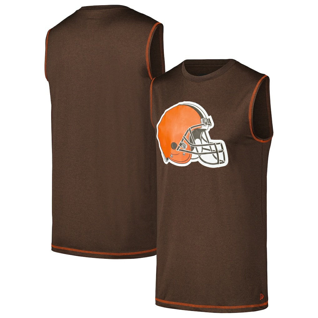 Cleveland Browns New Era Tank Top - Brown Tops