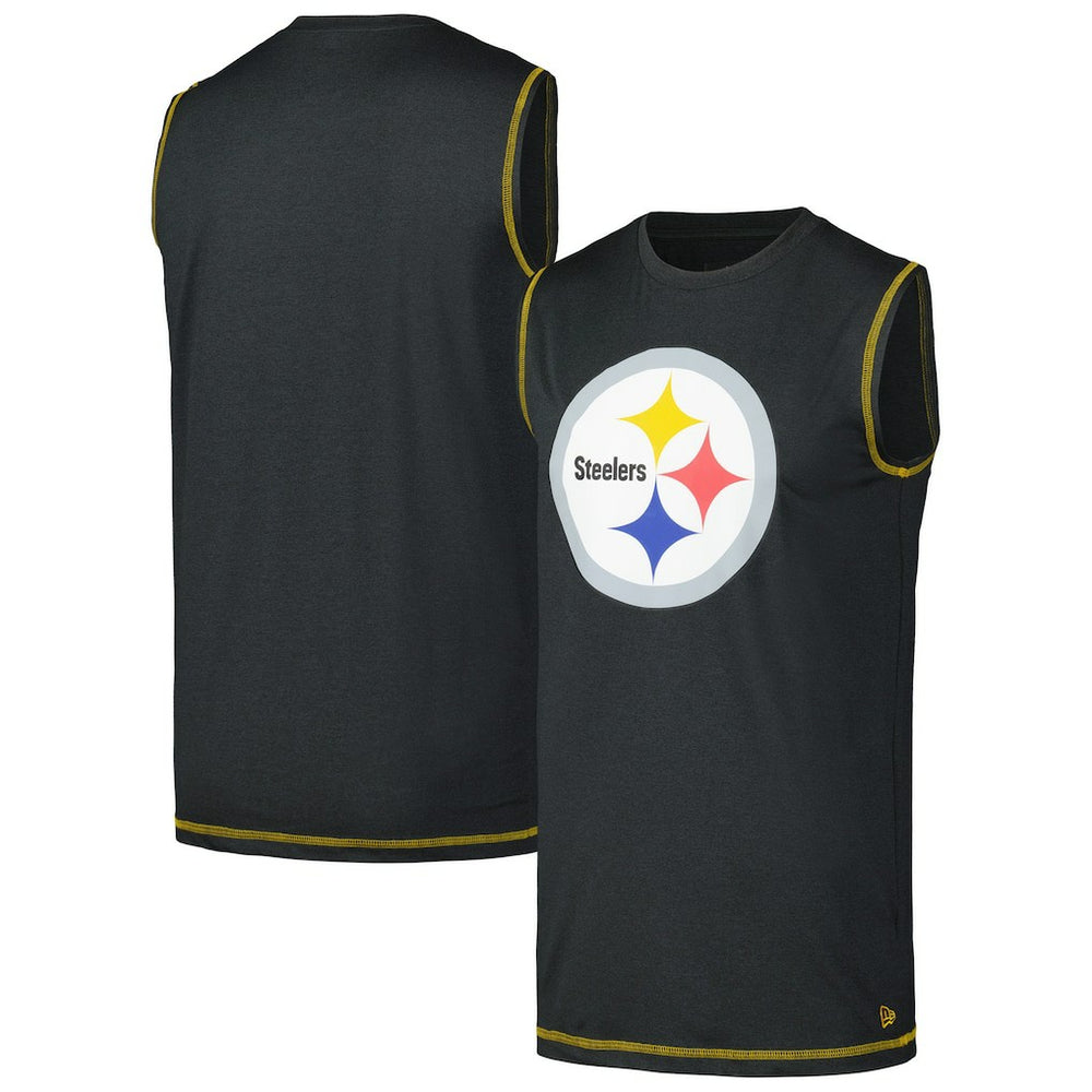 Pittsburgh Steelers New Era Tank Top - Black Tops