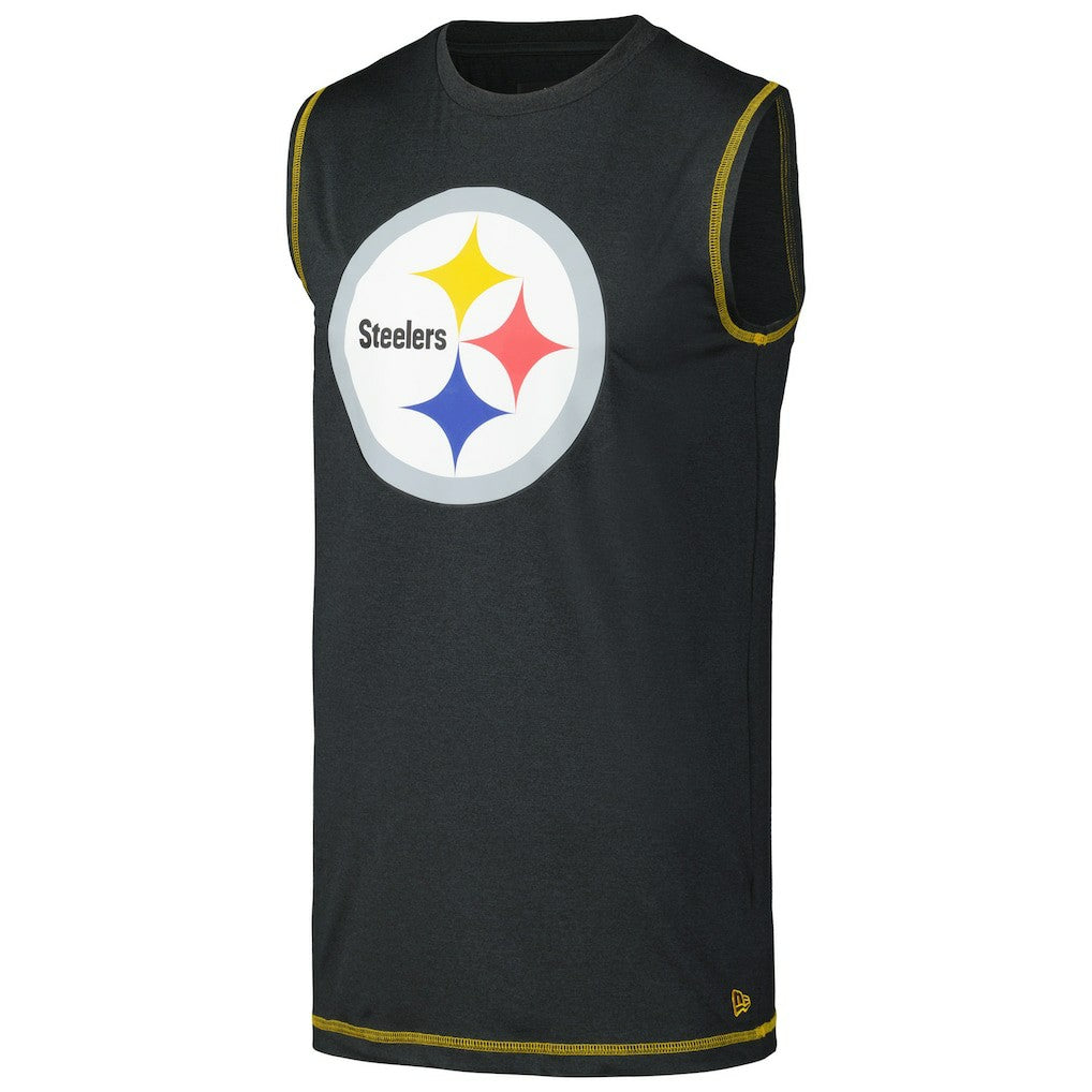 Pittsburgh Steelers New Era Tank Top - Black Tops