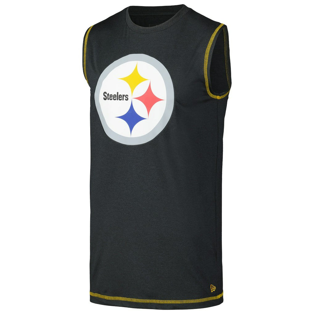 Pittsburgh Steelers New Era Tank Top - Black Tops