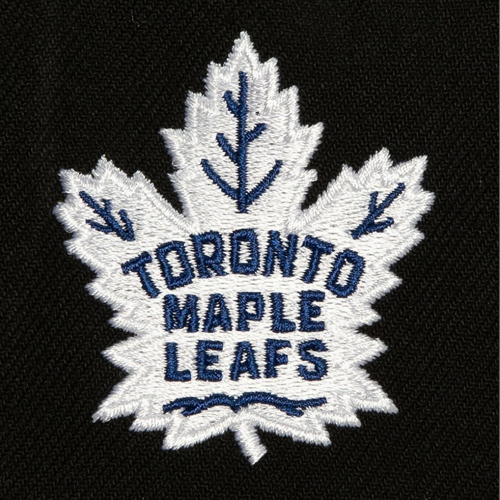 Toronto Maple Leafs Mitchell & Ness Retro Script Colorblock Snapback Hat - Black | US 201141489