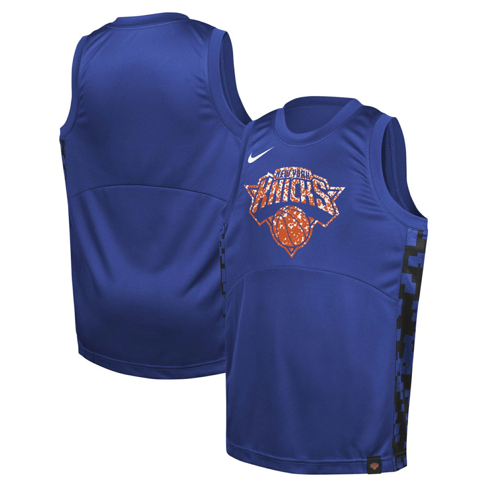 New York Knicks Youth Courtside Starting Five Team Jersey Blue - Nike