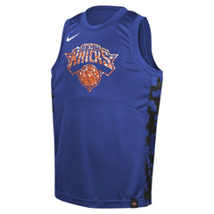 New York Knicks Youth Courtside Starting Five Team Jersey Blue - Nike