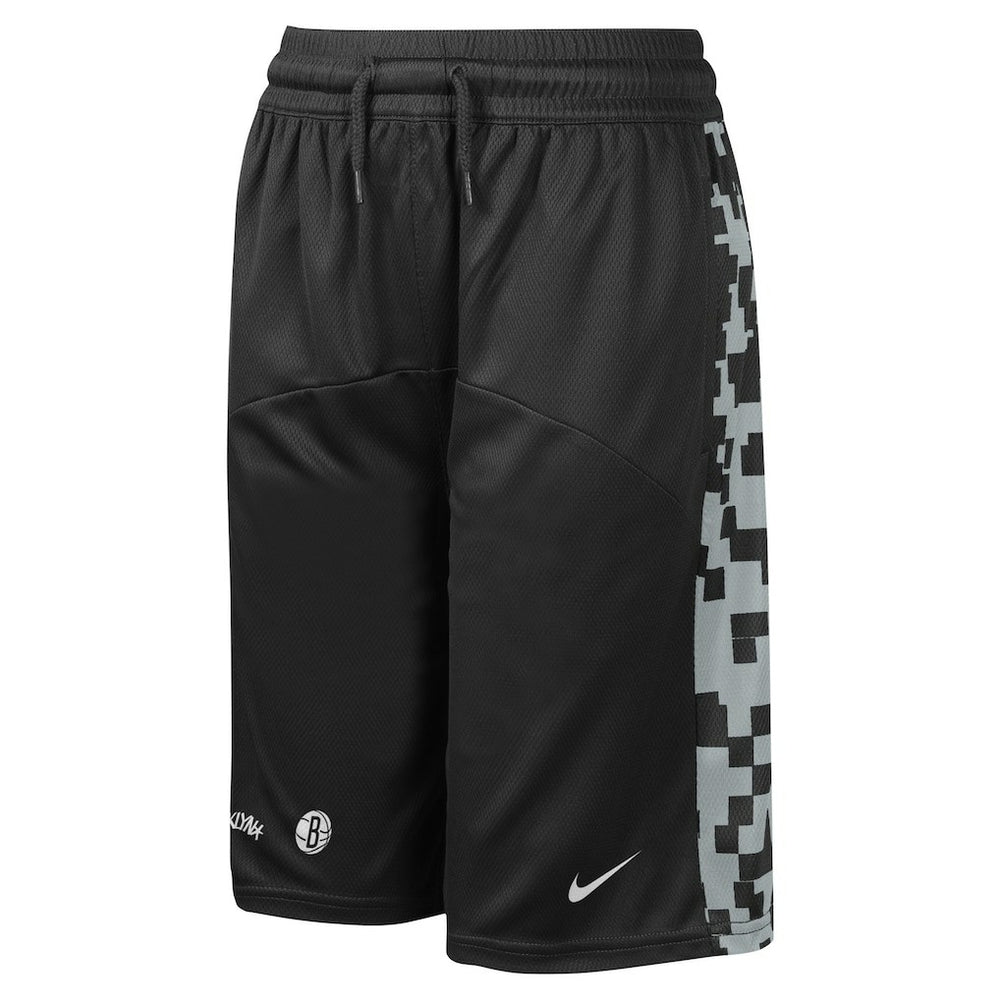 Brooklyn Nets Youth Courtside Starting Five Team Shorts Black - Nike
