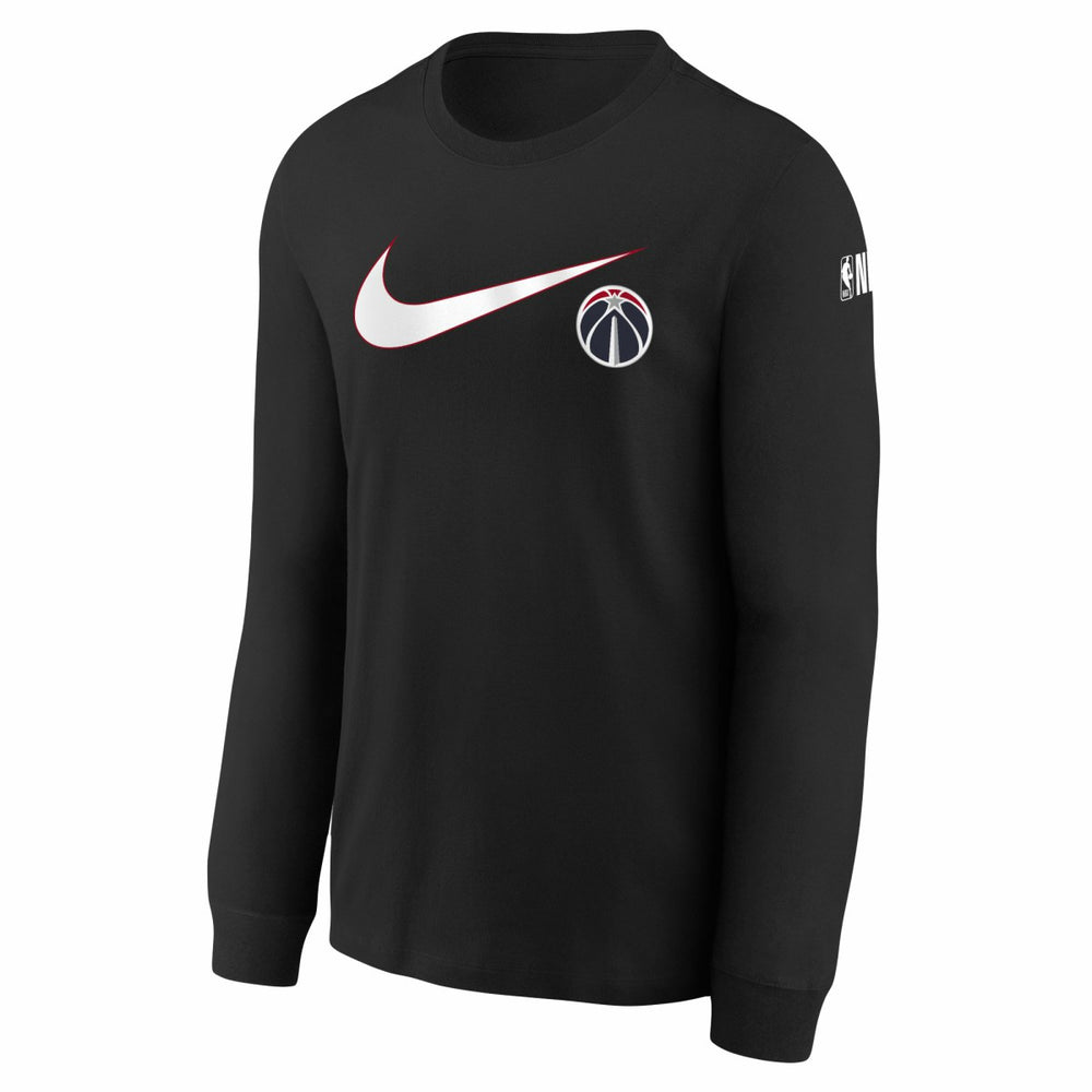 Washington Wizards Youth Swoosh Long Sleeve T-Shirt Black - Nike