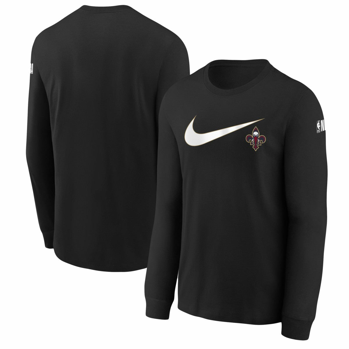 New Orleans Pelicans Youth Swoosh Long Sleeve T-Shirt Black - Nike