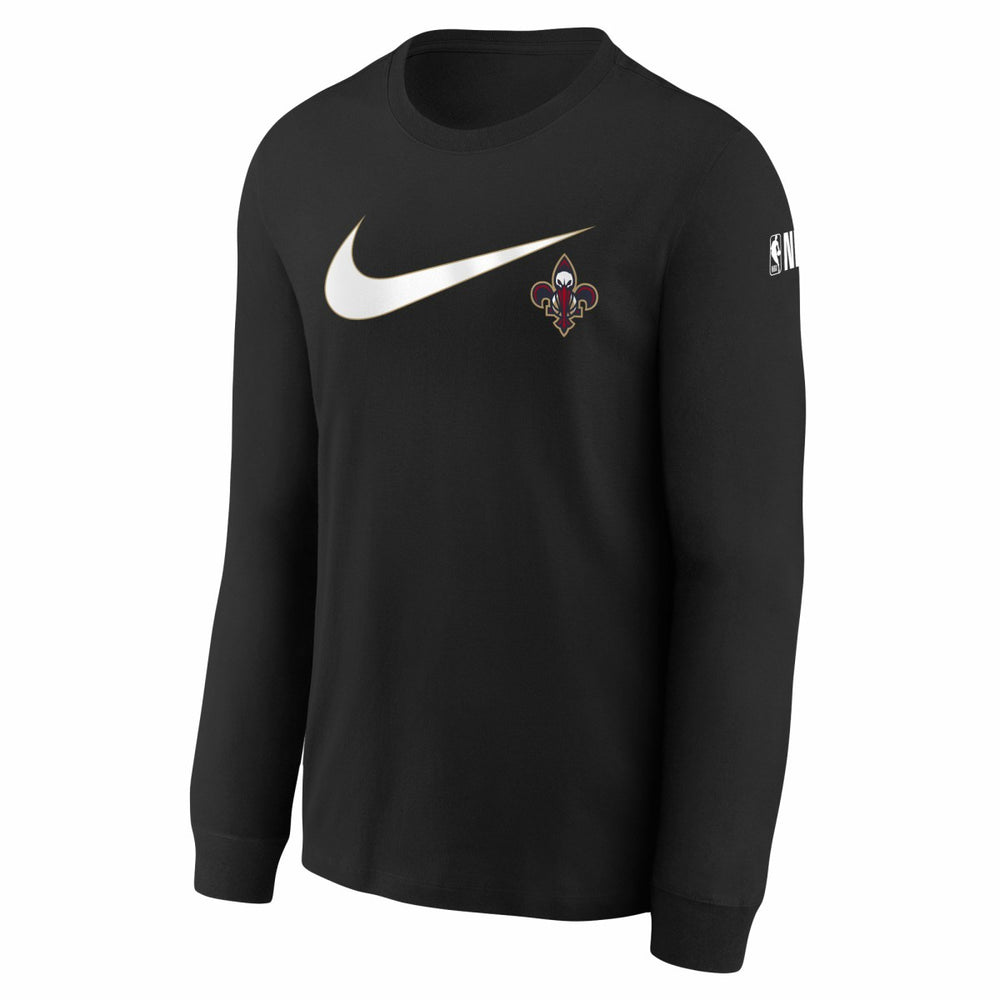 New Orleans Pelicans Youth Swoosh Long Sleeve T-Shirt Black - Nike