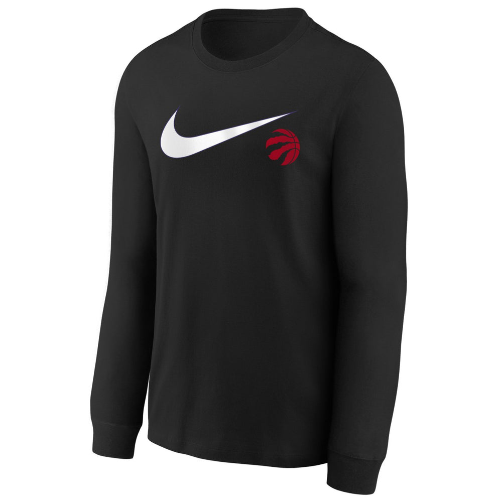 Toronto Raptors Youth Swoosh Long Sleeve T-Shirt Black - Nike outlet