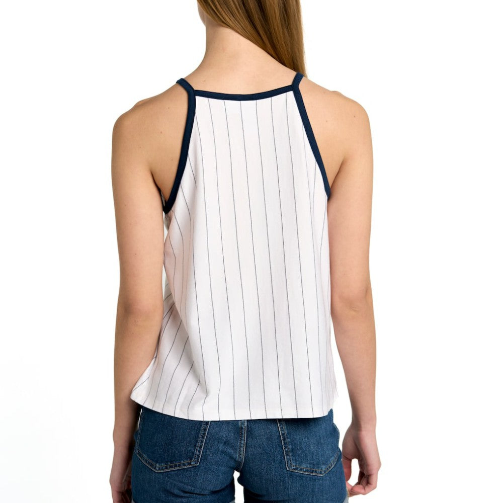 Atlanta Braves Lusso Women's Nahla Tank Top - White Tanks