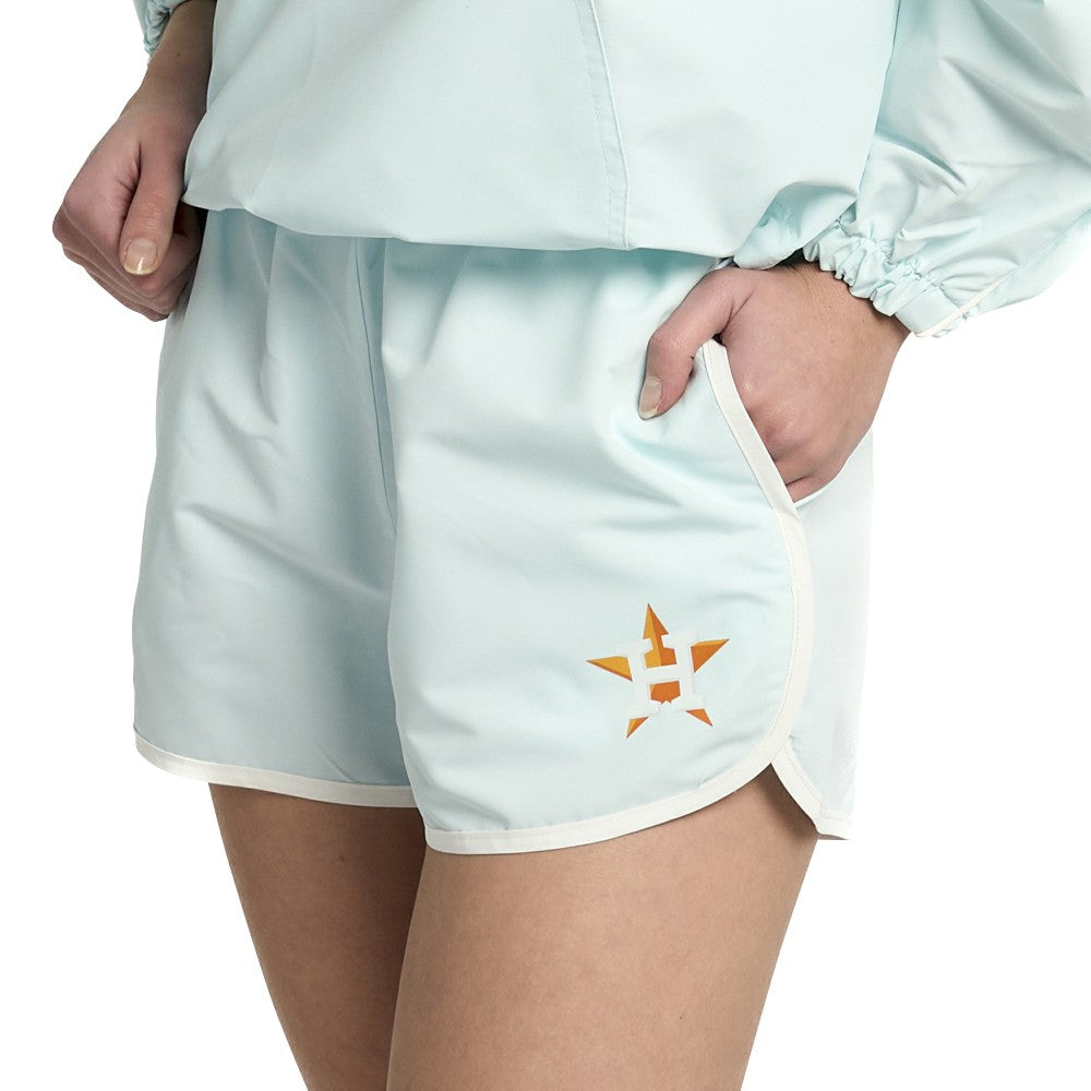 Houston Astros Lusso Women's Nina Shorts - Light Blue Shorts