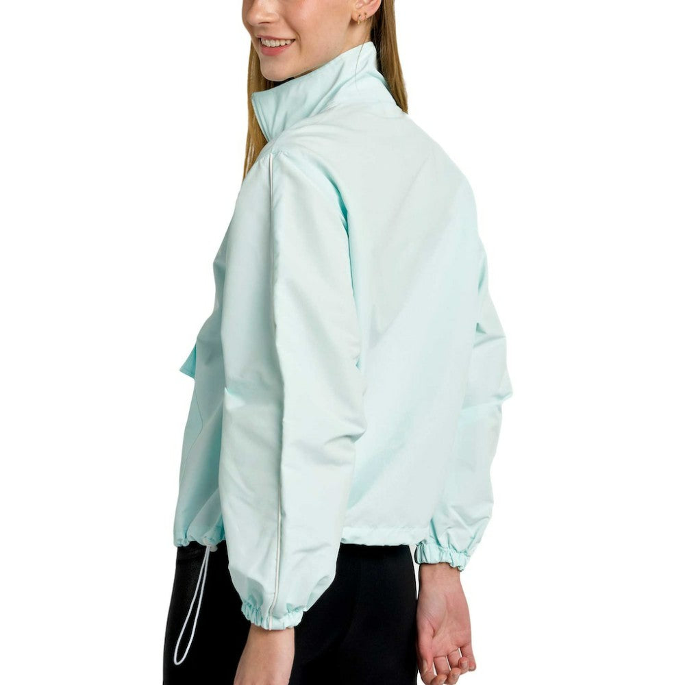 New York Yankees Lusso Women's Parker Half-Zip Jacket - Light Blue Jackets