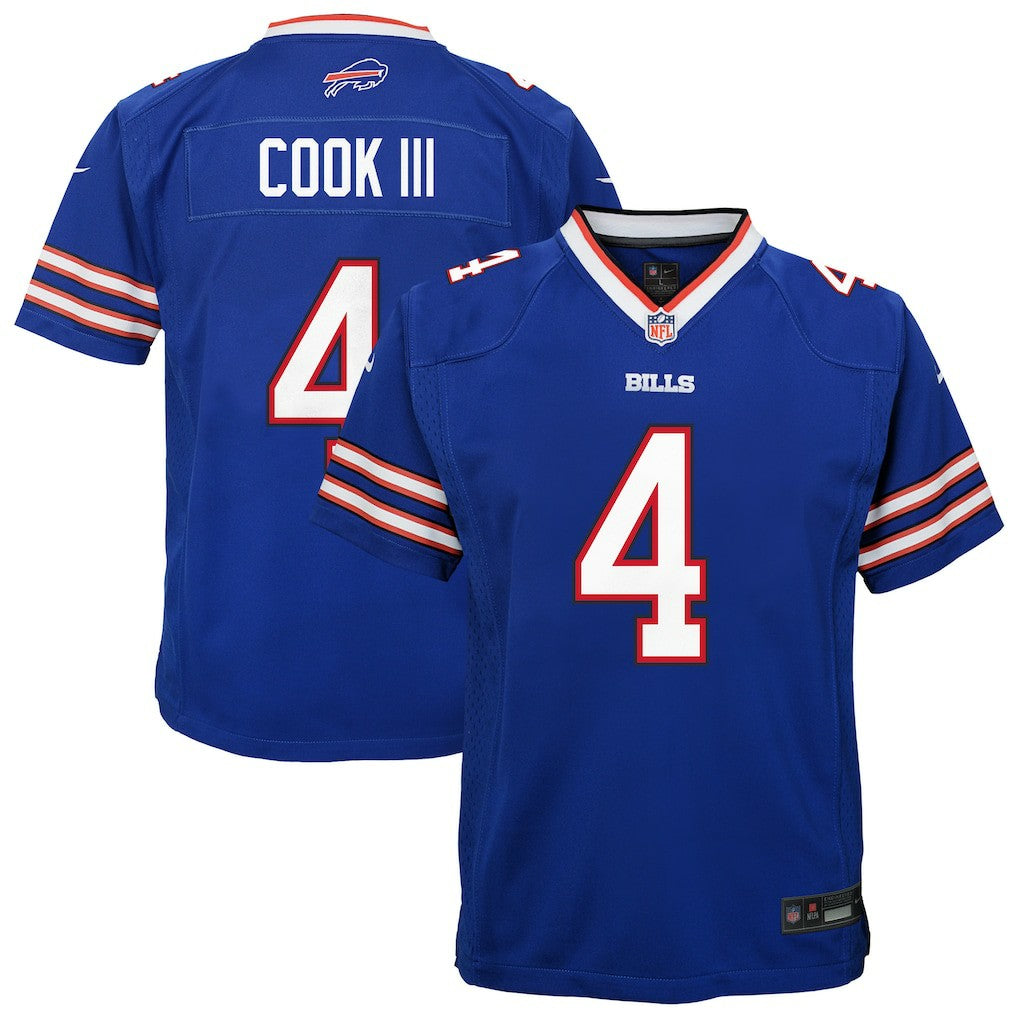 James Cook III Buffalo Bills Youth Game Jersey - Royal Jerseys