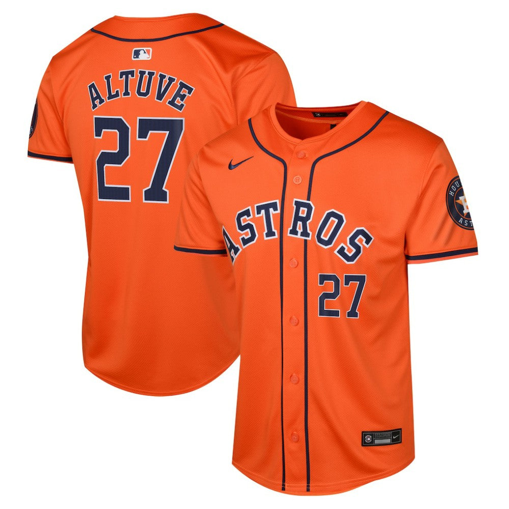 Jose Altuve Houston Astros Nike Youth Alternate Limited Player Jersey - Orange Jerseys