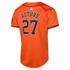Jose Altuve Houston Astros Nike Youth Alternate Limited Player Jersey - Orange Jerseys