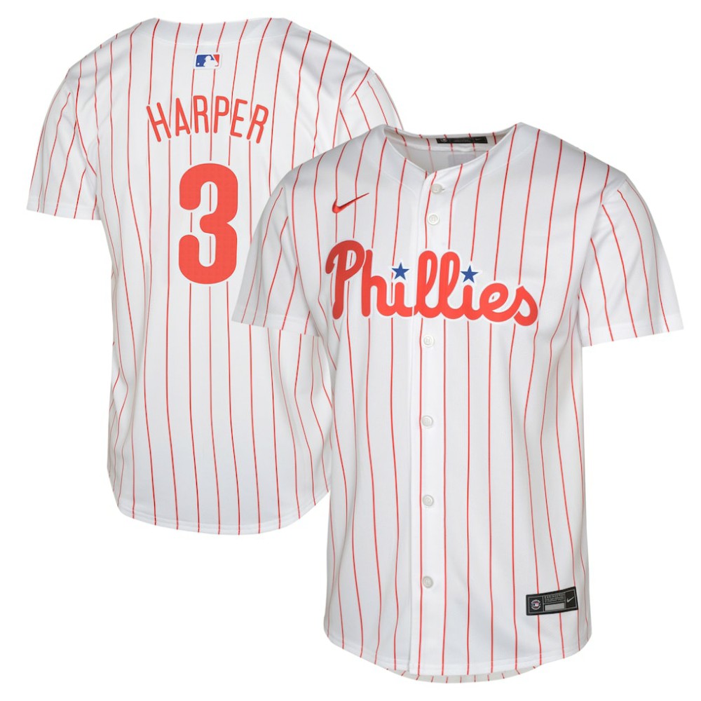 Bryce Harper Philadelphia Phillies Youth Limited Player Jersey - White Jerseys