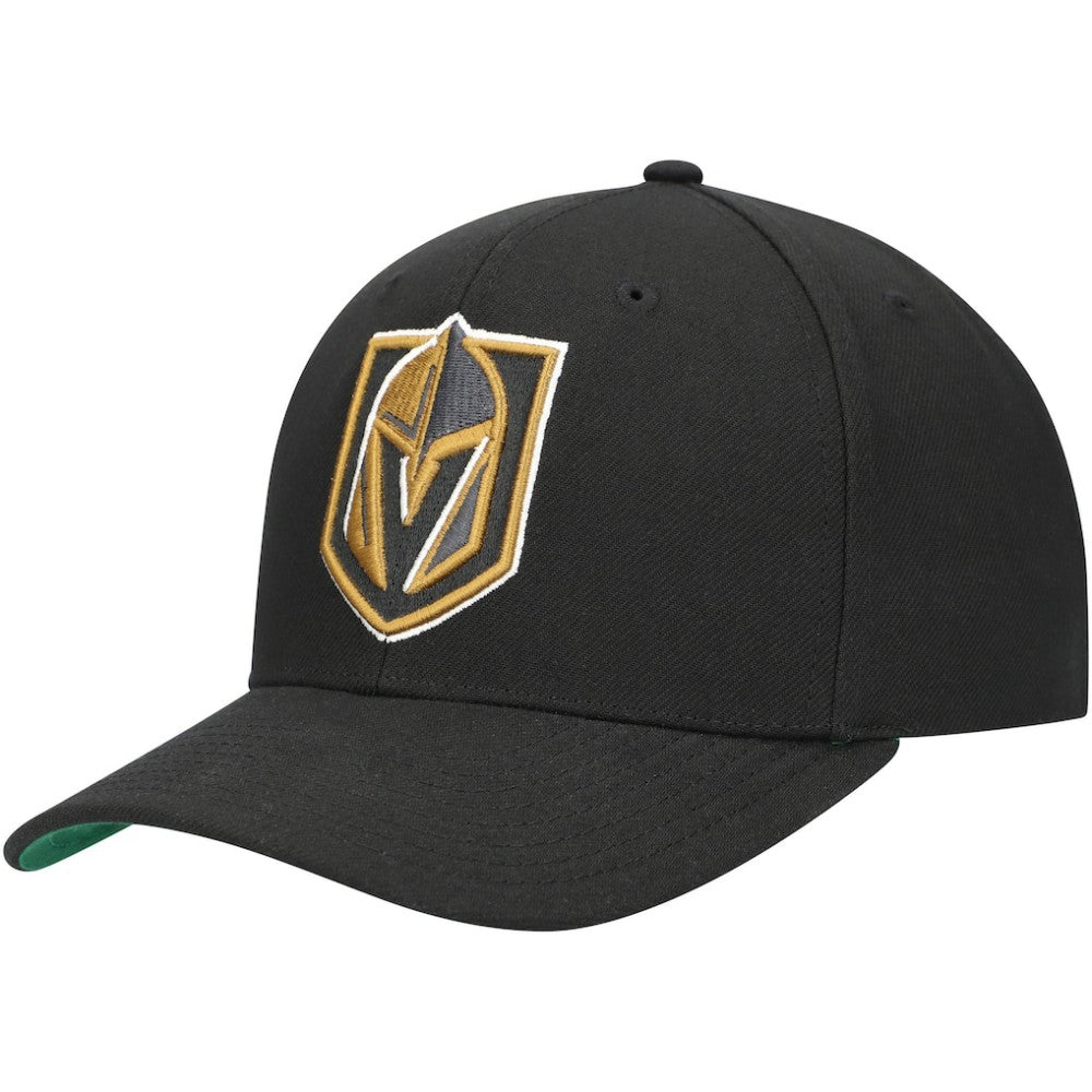 Vegas Golden Knights Mitchell & Ness Team Ground Pro Adjustable Hat - Black | US 201148376