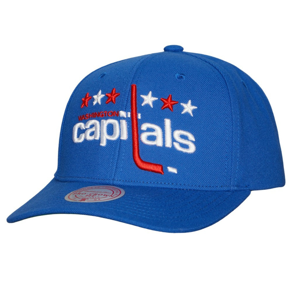 Washington Capitals Mitchell & Ness Team Ground Pro Adjustable Hat - Blue | US 201148385