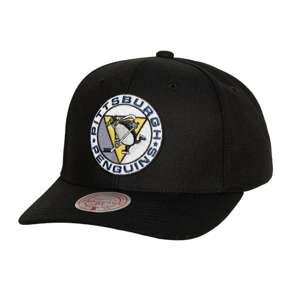 Pittsburgh Penguins Mitchell & Ness Team Ground Pro Adjustable Hat - Black | US 201148388