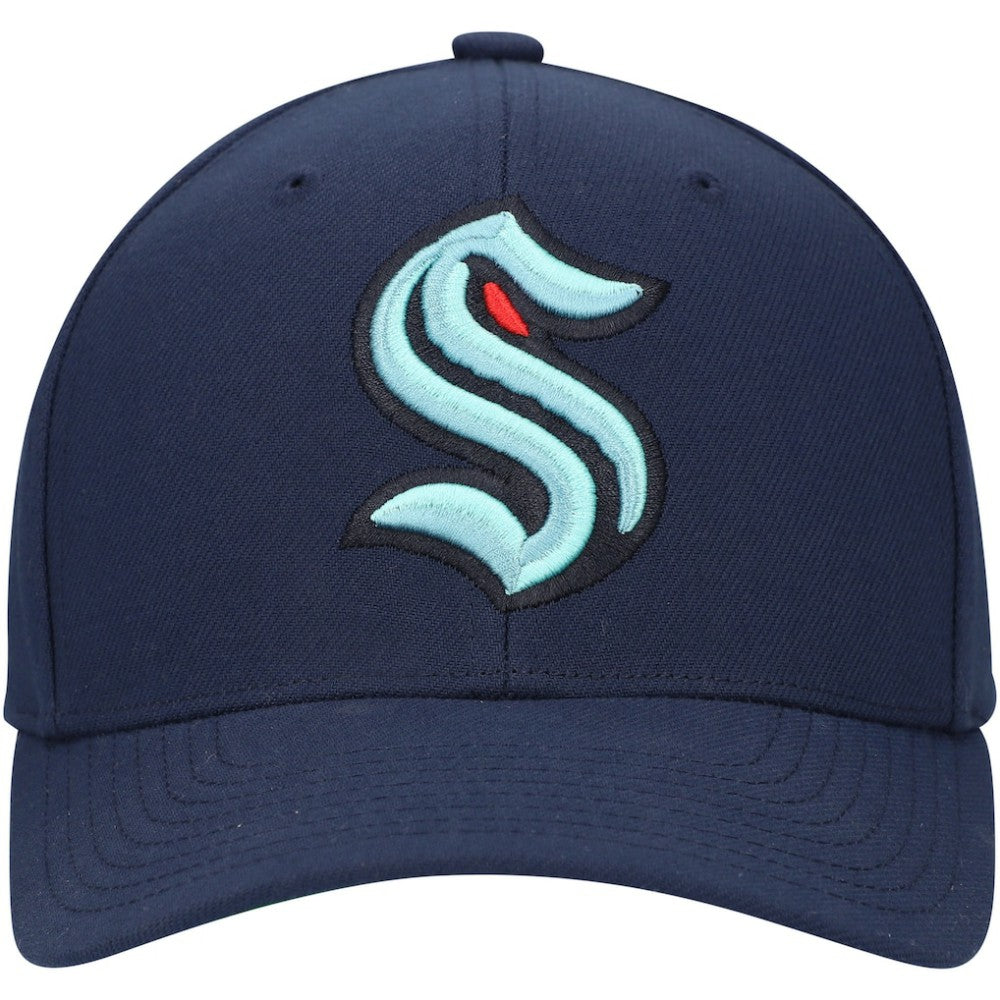 Seattle Kraken Mitchell & Ness Team Ground Pro Adjustable Hat - Deep Sea Blue | US 201148390