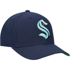 Seattle Kraken Mitchell & Ness Team Ground Pro Adjustable Hat - Deep Sea Blue | US 201148390