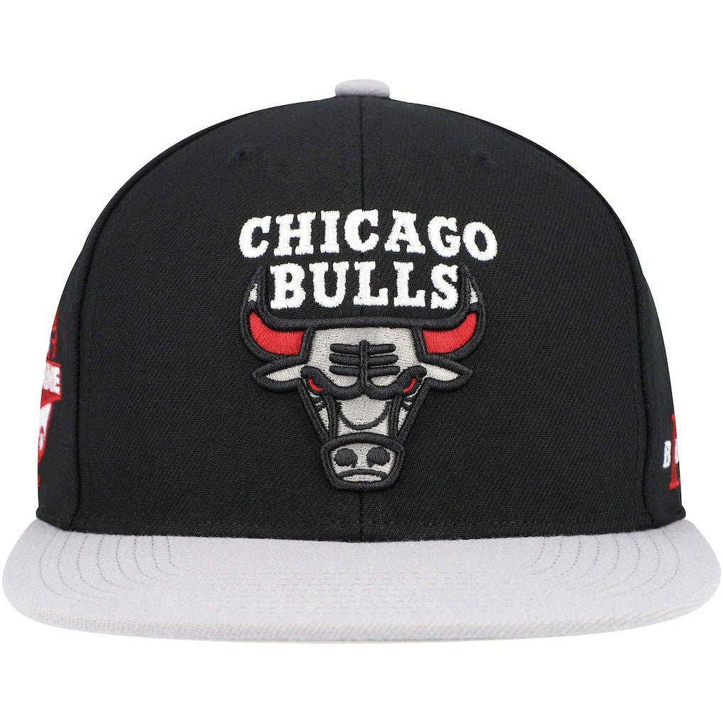 Chicago Bulls Core Snapback Hat Black/Gray - Mitchell & Ness