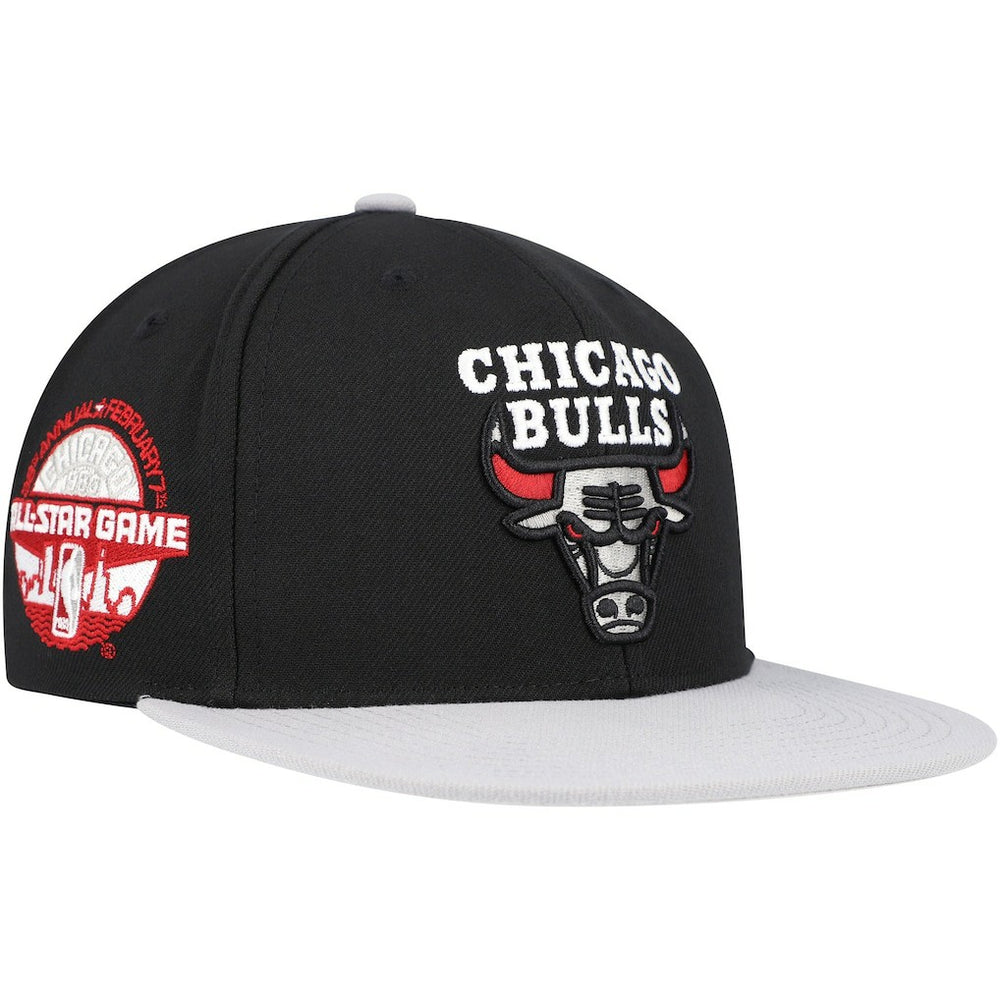 Chicago Bulls Core Snapback Hat Black/Gray - Mitchell & Ness