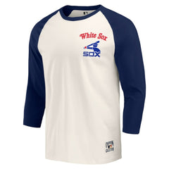 Chicago White Sox Darius Rucker Collection by Fanatics Cooperstown Collection Raglan 3/4-Sleeve T-Shirt - Navy/White T-shirts