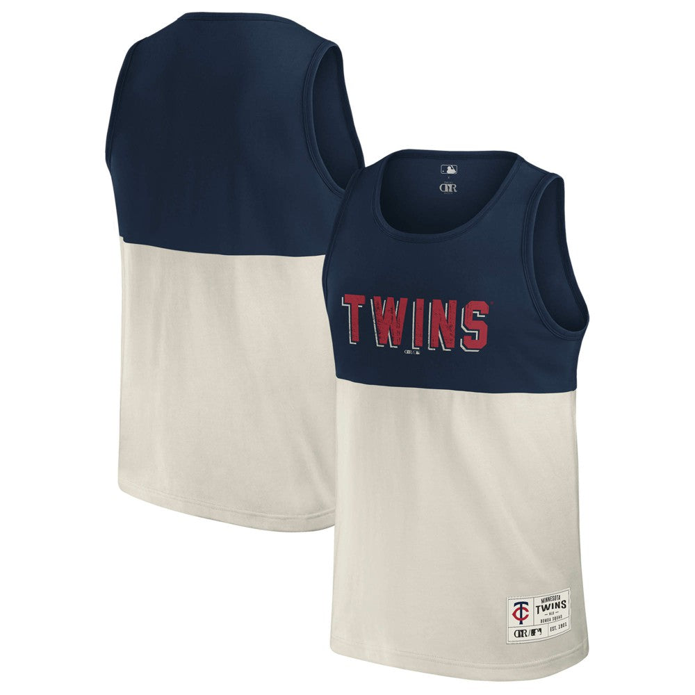 Minnesota Twins Darius Rucker Collection by Fanatics Colorblock Tank Top - Navy Tanks