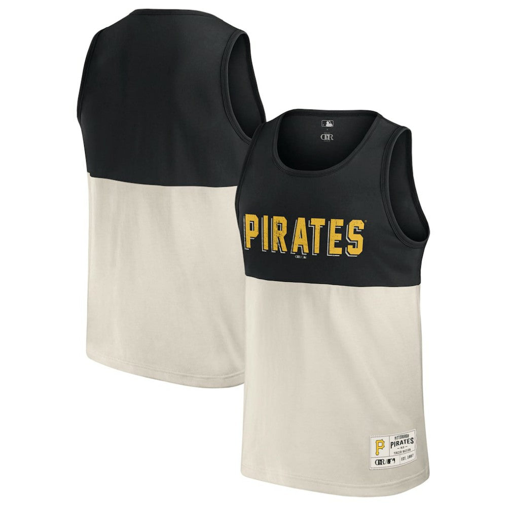 Pittsburgh Pirates Darius Rucker Collection by Fanatics Colorblock Tank Top - Black Tanks