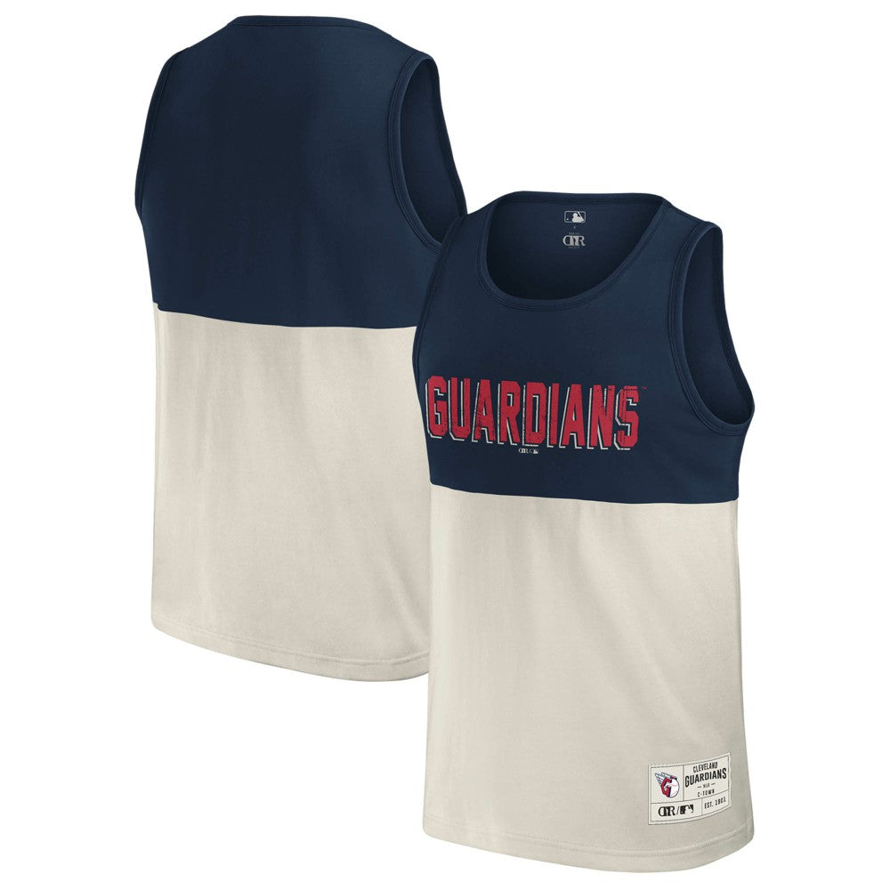Cleveland Guardians Darius Rucker Collection by Fanatics Colorblock Tank Top - Navy Tanks