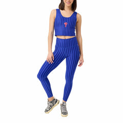 Philadelphia Phillies Terez Women's Printed Crop Tank Top - Royal Tanks