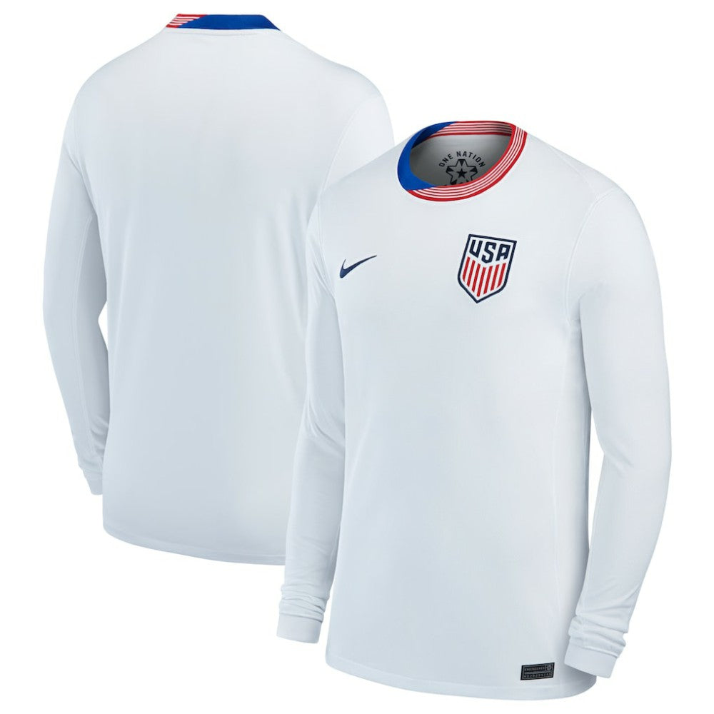 USMNT 2024 Home Replica Long Sleeve Jersey White - Nike outlet