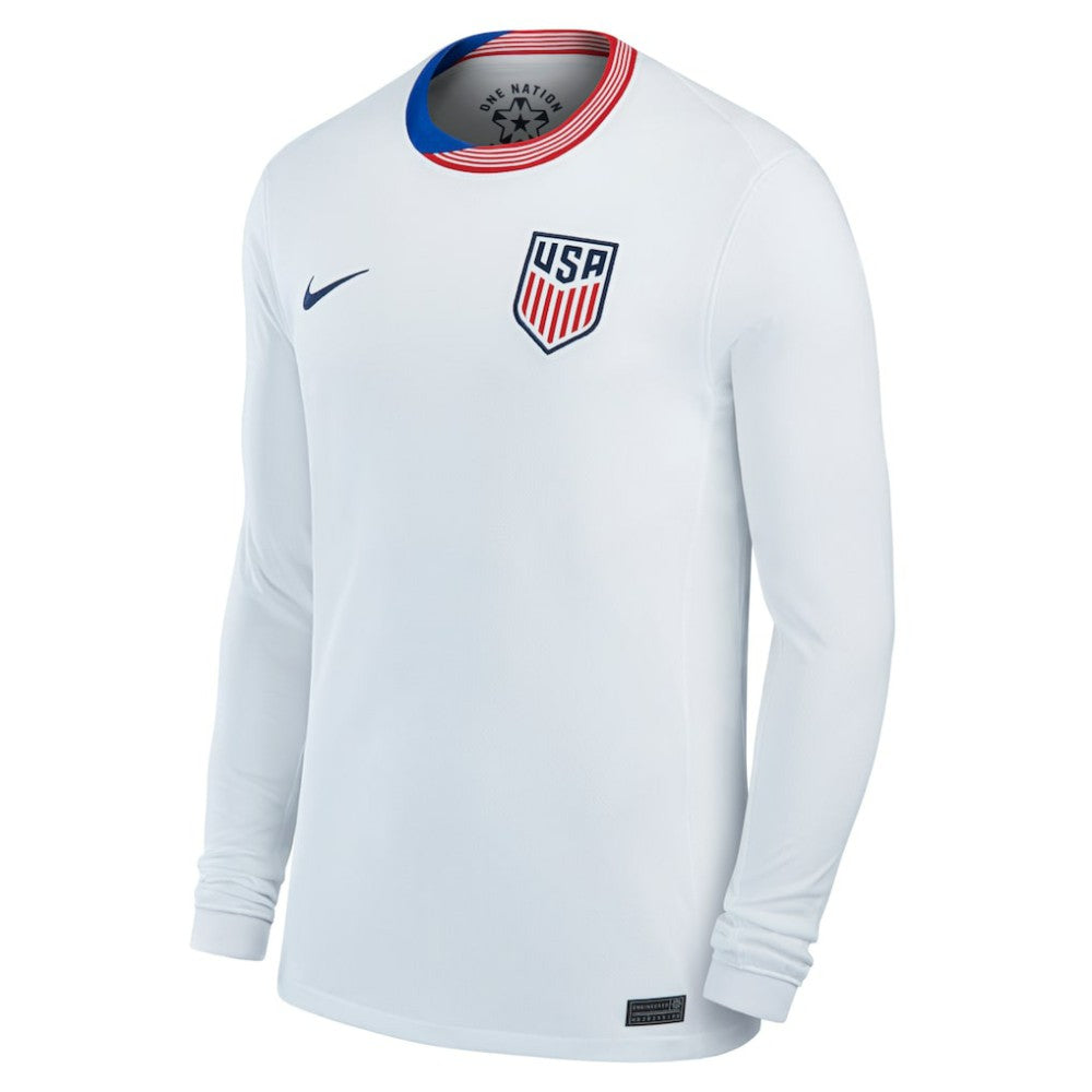 USMNT 2024 Home Replica Long Sleeve Jersey White - Nike outlet