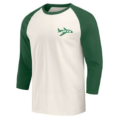New York Jets Darius Rucker Collection Raglan 3/4 Sleeve T-Shirt - Kelly Green/White T-shirts