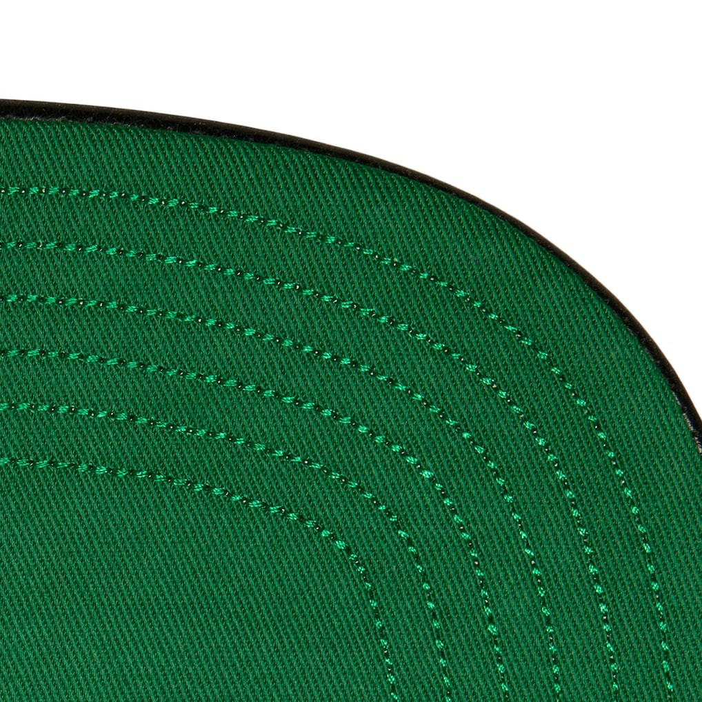Boston Celtics Day One Snapback Hat Black/Kelly Green - Mitchell & Ness