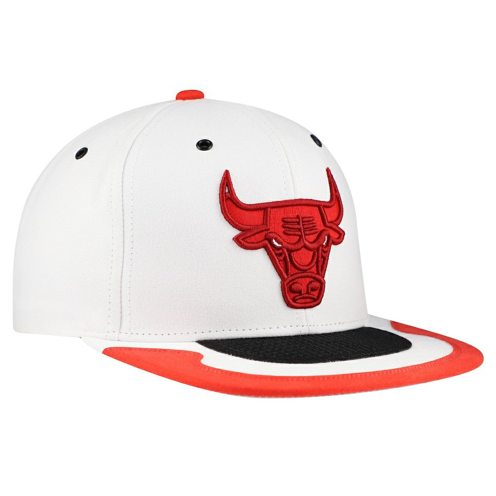 Chicago Bulls Day 4 Snapback Hat White - Mitchell & Ness