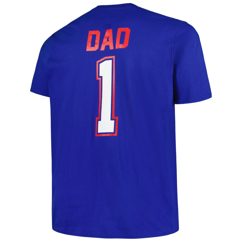 Texas Rangers Profile Big & Tall #1 Dad T-Shirt - Royal T-shirts