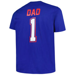 Texas Rangers Profile Big & Tall #1 Dad T-Shirt - Royal T-shirts