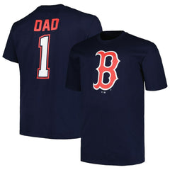 Boston Red Sox Profile Big & Tall #1 Dad T-Shirt - Navy T-shirts